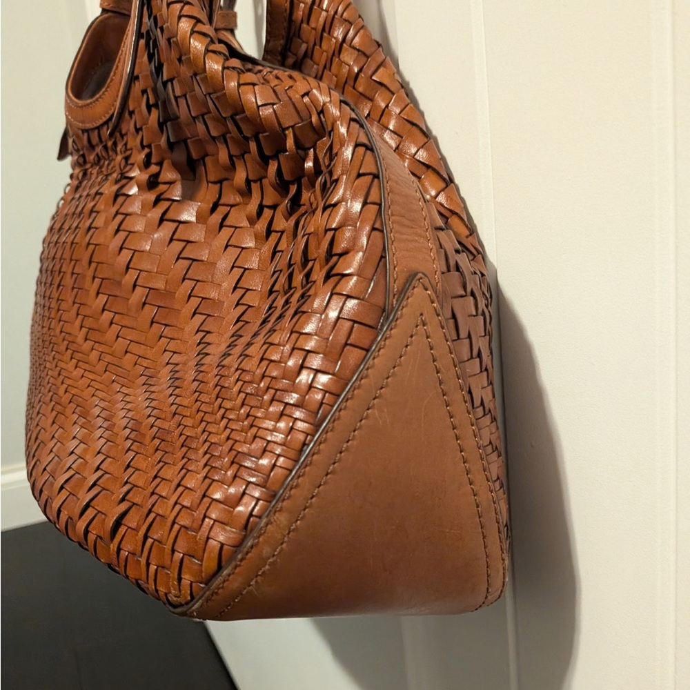 Cole Haan Genevieve Woven Leather Handbag - Picture 4 of 8